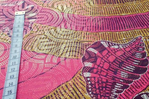 PINK SHELL Osikani Stoff